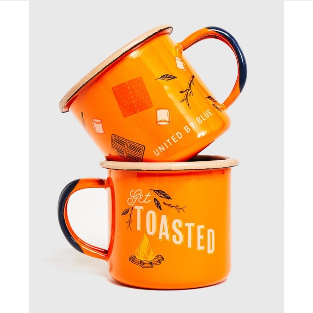 United By Blue Vibrant Orange Camp Mug Duo
